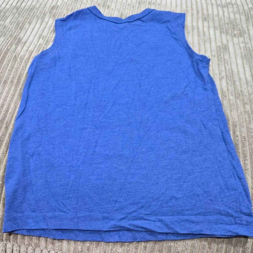 The Children's Place Place Sport Boys Blue Dinosaur Muscle Tank Top